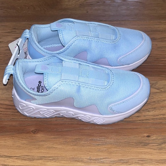 Kids Light Blue Slip-On Shoes/ B36/c16 - Picture 2 of 4